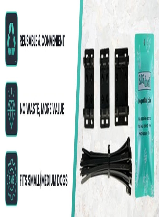Bagdent Dog Collar Clip - Allows The Rest of The Protective Collar to Be Used for Another Dog or Next Season, 3 Clips, 20 Fixing Ties - Image 5